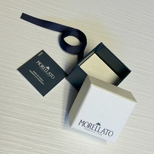 Scatola originale Morellato per anelli 5x5 cm con nastrino e certificato