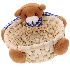  Ceste Portagiochi Cestino Tessuto Mano Cestini Portaoggetti Intrecciati