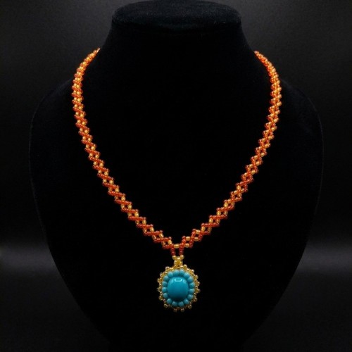 Collana rossa elegante - collana,