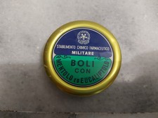 PICCOLA SCATOLA LATTA CARAMELLE BOLI  STABILIMENTO CHIMICO FARMACEUTICO MILITARE