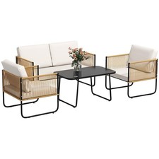 Set Giardino 4 pz Rattan