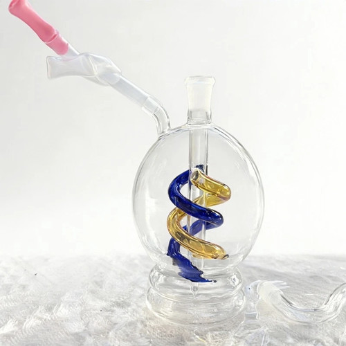 Globe shaped glass bong - 4.5",