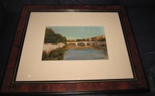 Olio tela lungotevere di - su,