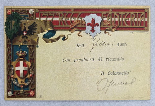 Cartolina reggimentali - cartolina,