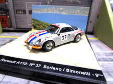 RENAULT Alpine A110 Rally 1800 S Tour de Corse 1974 #37 Soriano Trofeu 1:43