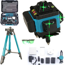 Livella Laser Tracciatore Autolivellante 16 Linee 360Â° Rotazione Verde Batterie