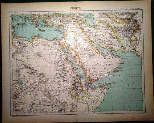 Carta geografica antica africa - carta,
