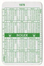 ROLEX 1979 1980 GREEN CALENDAR Submariner Date 1680 5513 Sea Dweller 1665 RED /