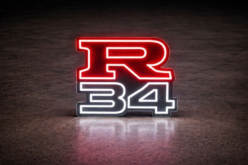 Nissan r34 skyline insegna - nissan,