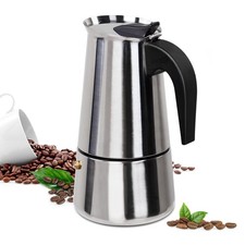 9 Cup Moka Pot Stainless Steel
