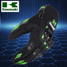 Guanti da moto Kawasaki traspiranti a dita intere antiscivolo resistenti all'usu
