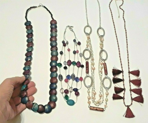 Collana perline disco in - a,