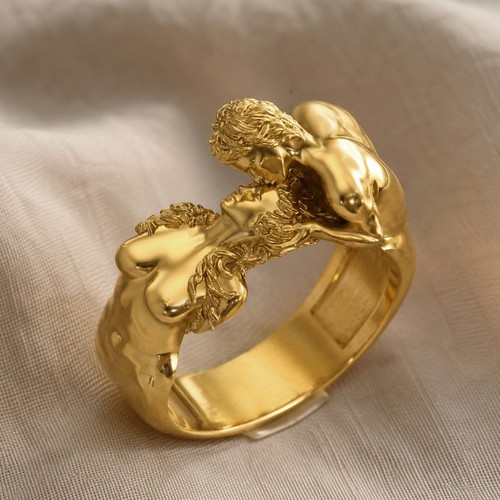 Anello oro giallo massiccio - giallo,