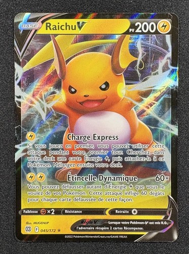 Carte pokémon raichu v - pokémon,