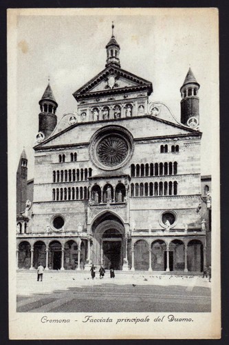 Cremona cartolina facciata - cartolina,