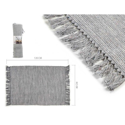 Tappeto cotone grigio - di,