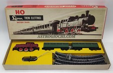 TRENI ELETTRICI LIMA HO 1500 DB V60 155 SET CARROZZE VINTAGE 1963 NEW IN BOX