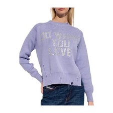 Maglione Golden Goose Do What You Love cotone girocollo effetto invecchiato taglia XS