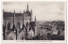 P03555 - CARTOLINA GAETA - TEMPIO DI SAN FRANCESCO E PANORAMA - p/nv