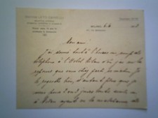 Biglietto Manoscritto "Dottor