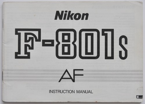 Nikon 801s manuale - f-801s,