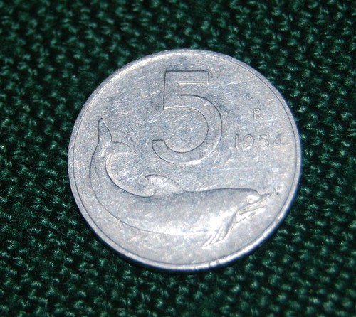 Moneta lire del - 5,
