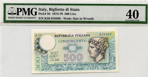 Italia 1974 500 lire 94 - p#,