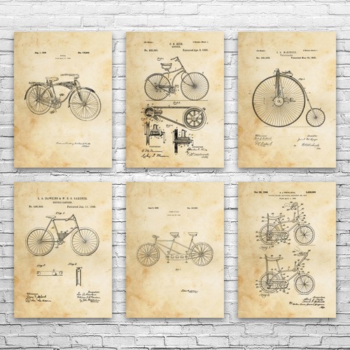Bicicletta brevetto wall art - wall,