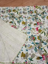 Trapunta Kantha bianca indiana