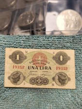 Rara 1 lira 20/01/1869 Banca