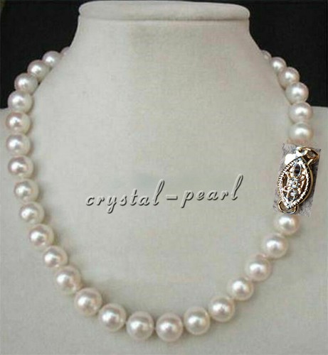 Collana perle bianche naturali - perle,