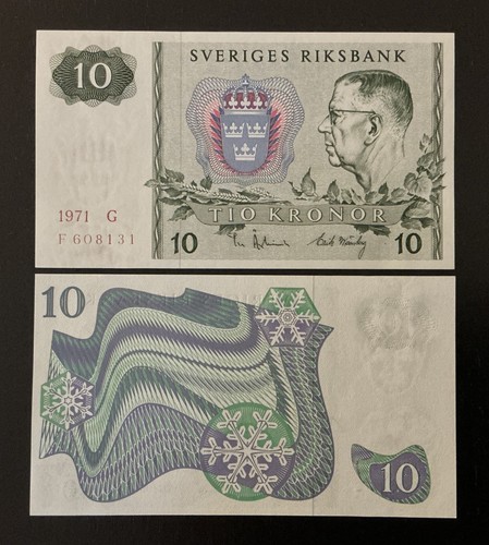 Svezia corone 1971 unc - svezia,