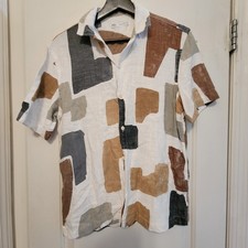 ZARA Camicia Uomo Media Stampa