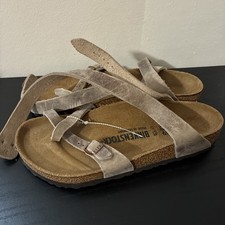 Birkenstock Yara tabacco pelle oliata marrone taglia regolare 8 eu 39