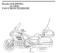 HONDA GOLDWING GL 1800 -  USO E MANUTENZIONE