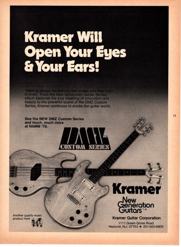 1978 kramer dmz custom - kramer, series