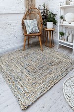 Tappeto Denim Quadrato Blu