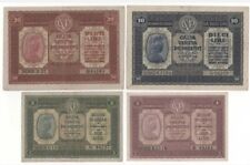 LOTTO X4  1  2  10 20 LIRE BUONO DI CASSA VENETA DECR 02/01/1918