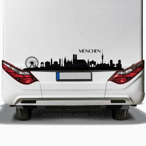Adesivo auto monaco - auto, skyline