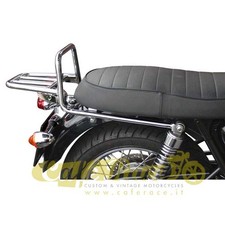 Portapacchi acciaio cromato per Triumph BONNEVILLE T100 Scrambler Thruxton 01-17