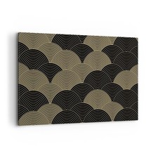 Quadro su Tela 120x80cm Nero e