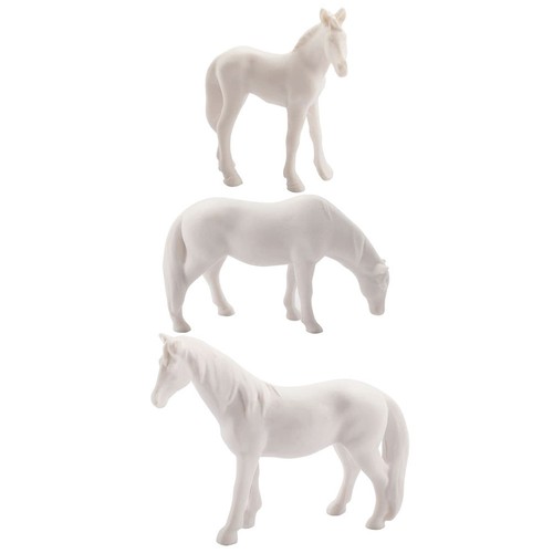 3pcs statue cavallo - 3pcs, di