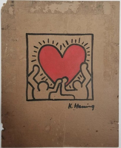 Keith haring painting signed - keith,