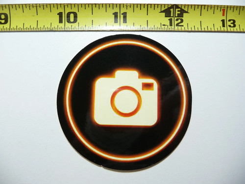 Icona fotocamera cerchio stile - icona,