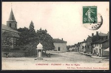 CPA Florent /L´Argonne, Place de l´Église 