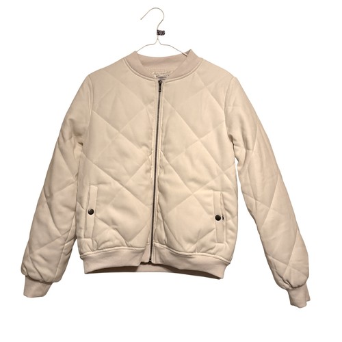 Bomber trapuntato panna