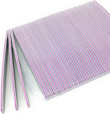 50 Lime a Mezza Luna Bilaterale Grana 100/180 per Ricostruzione Unghie Nail Art