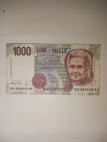 Banconota mille lire - banconota, "m