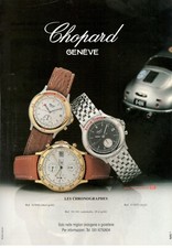CHOPARD Pubblicità 2001 originale 1 Pagina OROLOGIO CHRONOGRAPHES MILLE MIGLIA 