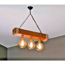 Lampadario a fascio rustico